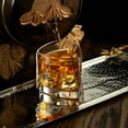thumbnail image 7 of JoyJolt  Triangle Aqua Vitae 9.9 oz Crystal Whiskey Glass, Set of two Off Base Old Fashioned Glasses, 7 of 7