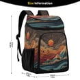 thumbnail image 2 of Backpack Cooler lunch bag 36 Can Capacity Insulated Bag for Camping, Beach, Hiking & Travel Colorful Clouds and Mountains, 2 of 7
