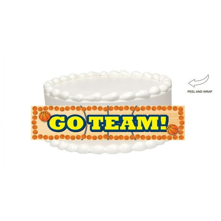 Team Basketball Edible Cake Side Photo Image Decoration