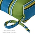 thumbnail image 3 of Cayman Stripe 44 x 22 in. Outdoor High Back Chair Cushion (2-Pack) by Greendale Home Fashions, 3 of 9
