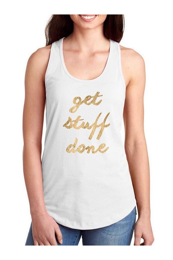 Golden Quote Vii Racerback Tank Women -Anna Hambly Designs, Female x-Large