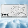 thumbnail image 4 of ELEHOLD for Samsung Galaxy S24 Plus Case,Magnetic Adjustable Ring Holder Kickstand Breathable Hole Slim Heat Radiation Frameless Shockproof Protective Case for Samsung Galaxy S24 Plus,Silver, 4 of 7