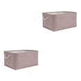 thumbnail image 1 of maskred Sac de Rangement Robuste et Durable pour Armoire, Espace Bien Organisé, Boîte de Rangement Pliable avec Poignée, Coton Multifonctionnel, Rose Clair, 2 Ensembles, 1 of 6