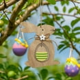 thumbnail image 5 of Easter Wooden Rabbit Heart Charm Festive Hanging Ornament for Home Spring Decoration Easter Decoration, 5 of 5