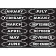 thumbnail image 1 of Ashley Productions ASH19005BN Mois Calendrier Aimants Découpés - Pack de 6, 1 of 1