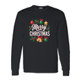 thumbnail image 4 of Gildan Men's Christmas Graphic T-Shirt, Long Sleeve Soft Slim Fit Xmas Holiday Printed Black Tee S, 4 of 5