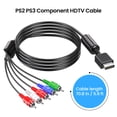 thumbnail image 5 of Component YPbPr HD Cable Compatible with PS2/PS3/PS3 Slim to HDTV-EDTV(HD 480P), 180cm, Black, 5 of 7