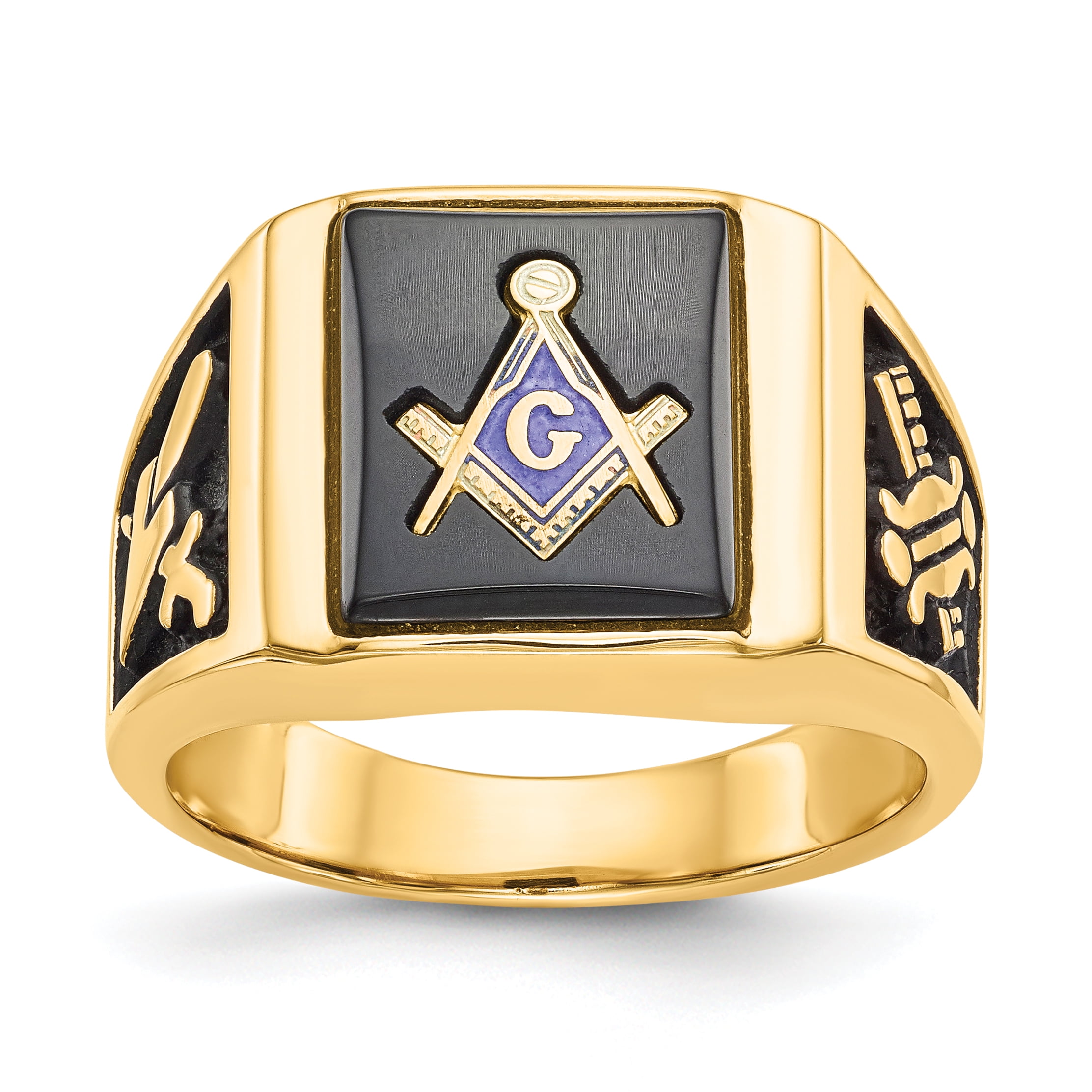 14k Men's Masonic Ring