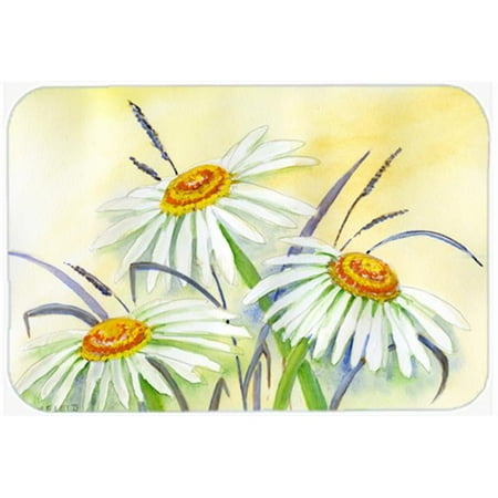 

Daisies by Maureen Bonfield Glass Large Cutting Board