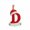 D, variant on Dmlowu 26 Letter Christmas Tree Ornaments - Christmas Ornaments for Xmas Tree, Lightweight Sturdy Christmas Decorations for Holiday Party, DIY Hanging Pendant Decor, Red
