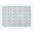 thumbnail image 1 of Floral Bath Mat, Cosmos Flowers Blue Grey Tones Simplistic and Continuous Composition, Plush Bathroom Decor Mat with Non Slip Backing, 29.5" X 17.5", Off White and Sea Blue, by Ambesonne, 1 of 2