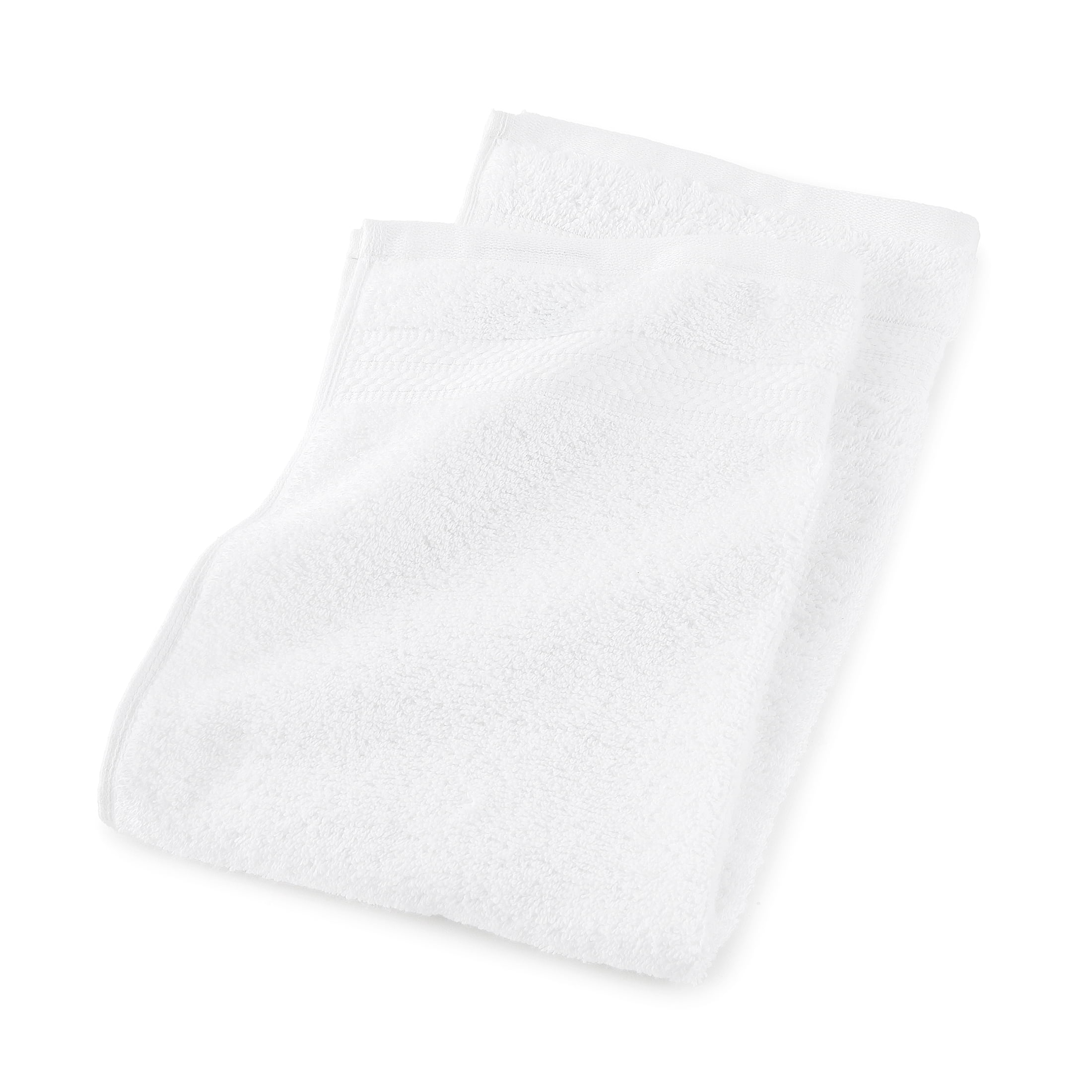 Mainstays Supersoft 100% Cotton 8-Piece Fade Resistant Towel Set, Arctic White