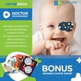 thumbnail image 3 of Opthopatch Patchs pour les Yeux pour Bébés - Adhésif Extra Sensible - Design Garçon [Série I] - 100 Unités + 3 Tableaux de Récompense, 3 of 7