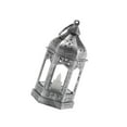 thumbnail image 1 of Vintage Style Electronic Candle Lantern Wind Lamp Decorative for Rustic Lantern Light Garden Argent, 1 of 9