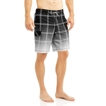 Mens Plaid Eboard Swim Shorts