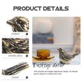 thumbnail image 3 of Retro Brass Sparrow Statue Home Desktop Decoration Small Brass Bird Figurine, 3 of 4