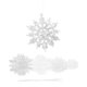 thumbnail image 4 of Holiday Pendants Snowflake Crafts 36Pcs Plastic Ornaments For Christmas Tree Decor 7.5cm Winter Wonderland Party Decoration, 4 of 4