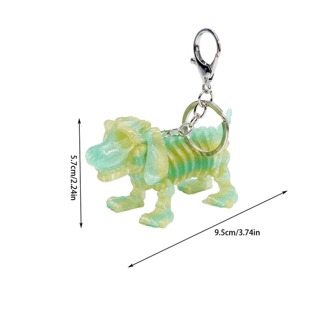 Mochila para Perros Esqueleto Perro Llavero Accesorios Mochila Colgante Colgante Desmontable