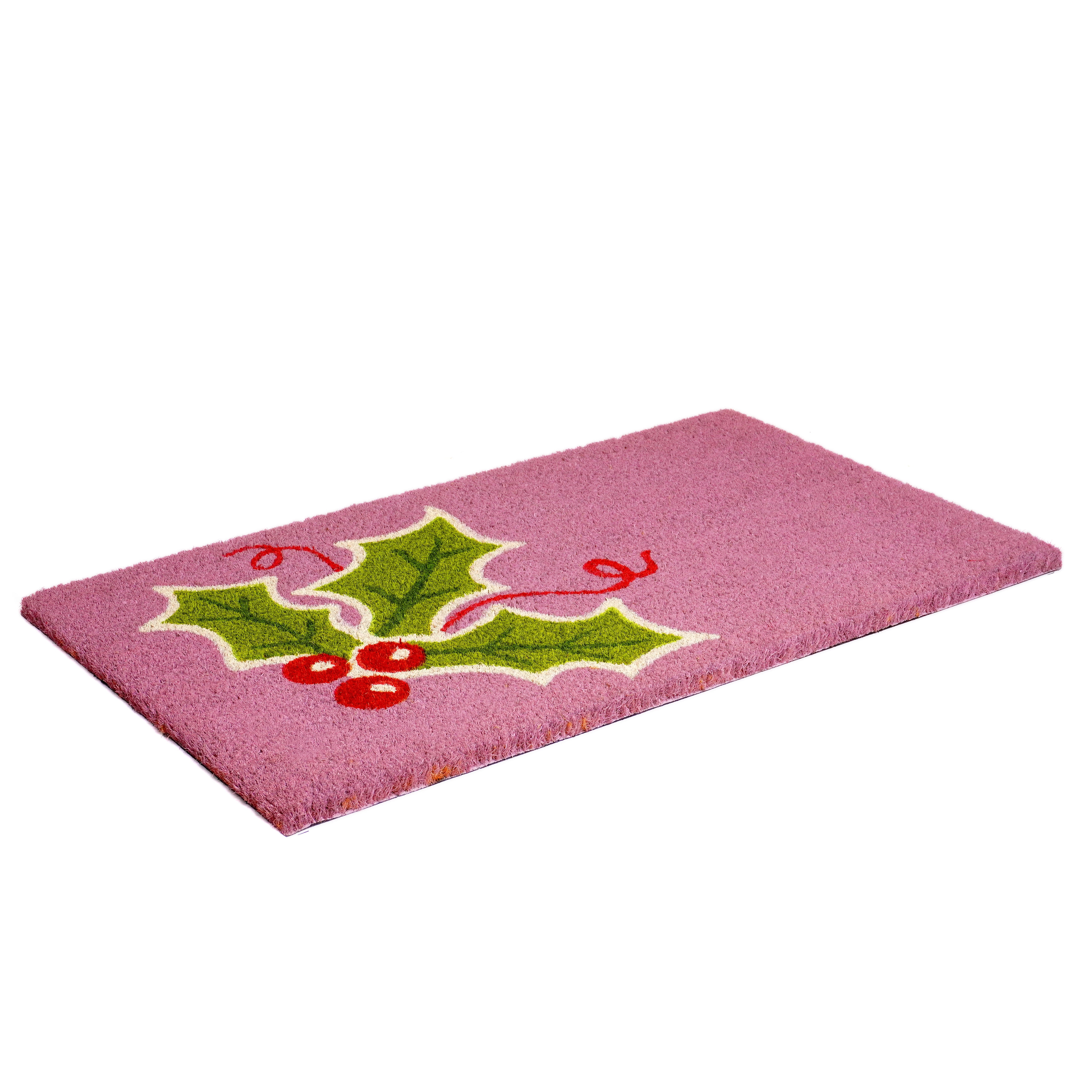 Calloway Mills 107522436 24 x 36 in. Holly Berry Doormat - Multi Color