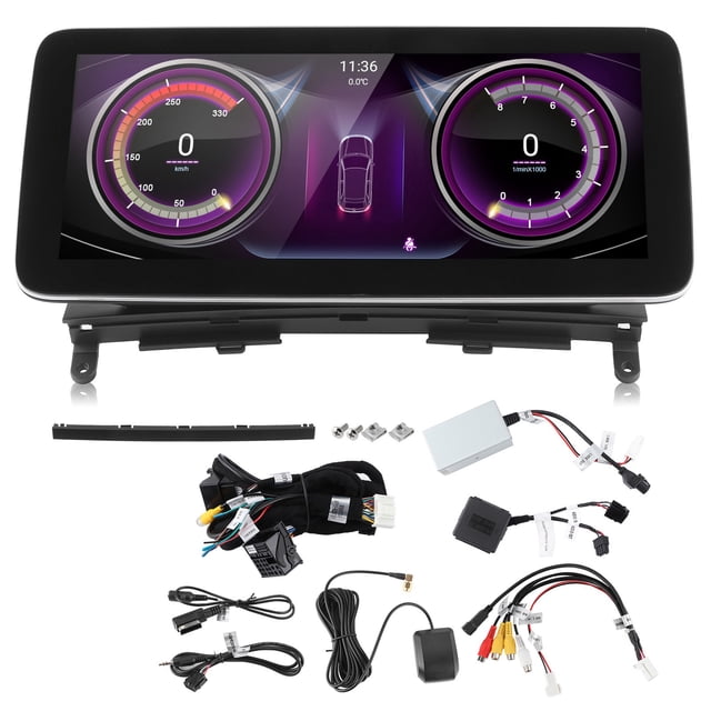 Navegador GPS de 10,25 pulgadas Navegación con pantalla táctil BT apto para Mercedes Benz CL203 W203 W204 2007-2010 PX6 (4+64G) para módulo Bluetooth Wenqiang BC6 Jadeshay A