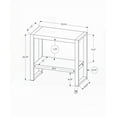 thumbnail image 3 of Grey Laminate and Black Metal End Table - 2-Tier, Perfect for Living Room and Bedroom, 3 of 13