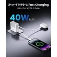 thumbnail image 2 of Cargador de teléfono portátil Block Gitryin de 40 W con cable tipo C, 2 of 7