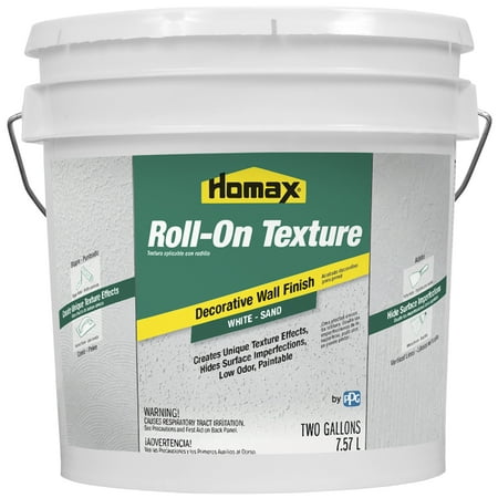 Homax Roll-On Texture, Sand Decorative Wall Finish, White, 2