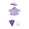 thumbnail image 2 of Divertido traje de ganso con impermeable que se ajusta a una estatua de 23 pulgadas. Accesorios de disfraz para el hogar. Morado claro, 2 of 8