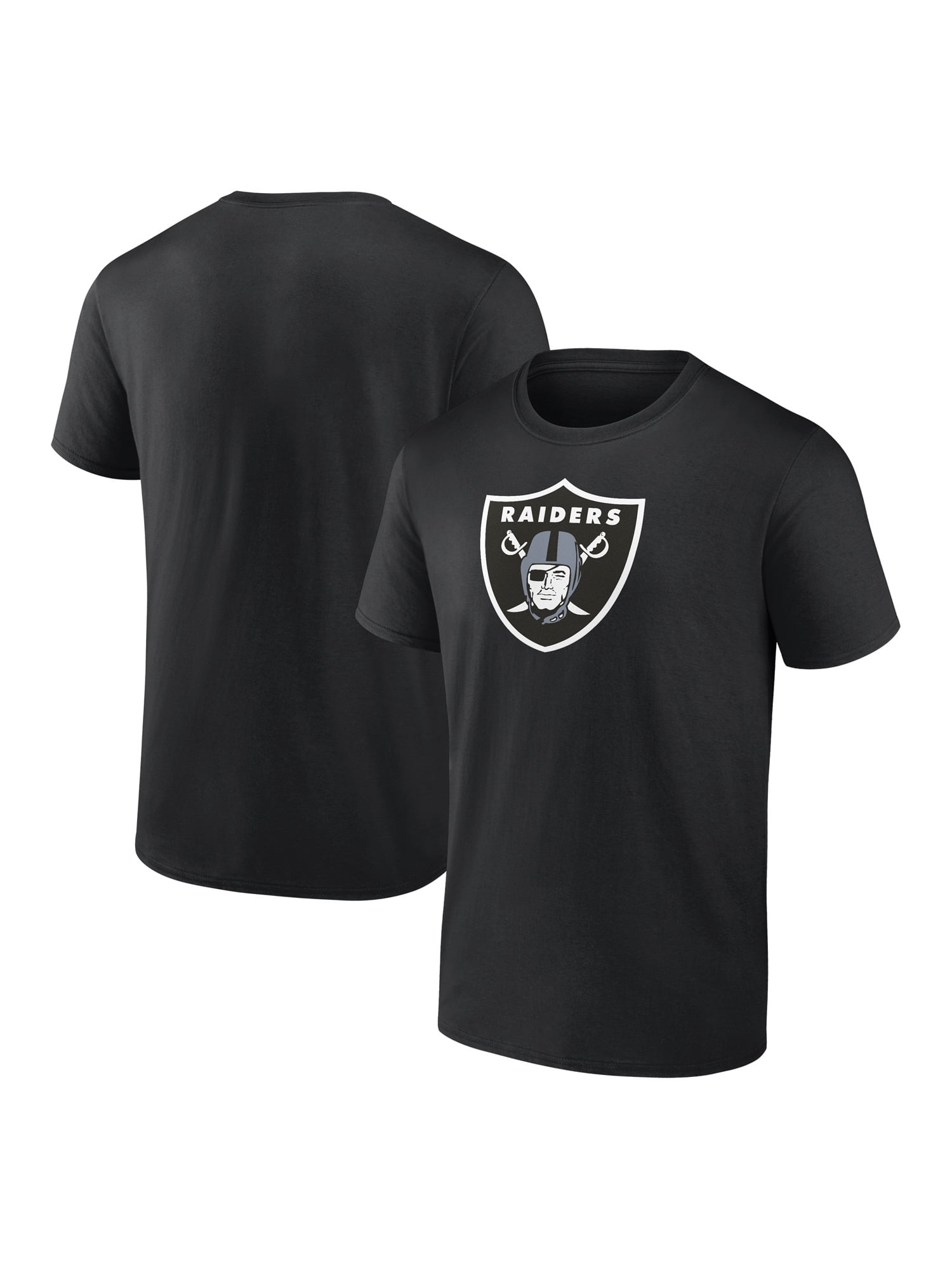 NFL Las Vegas Raiders Men's Cotton Black Short Sleeve T-Shirt