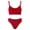 Red, variant on Women Sexy Lingerie Set 2 Piece Female Push Up Bra and Panty Set Strappy Bralette Underwear Sleepwear Nightwear "2XL,White"