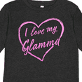 thumbnail image 4 of Inktastic I Love My Glamma in Pink Chalk Heart Boys or Girls Long Sleeve Toddler T-Shirt, 4 of 5