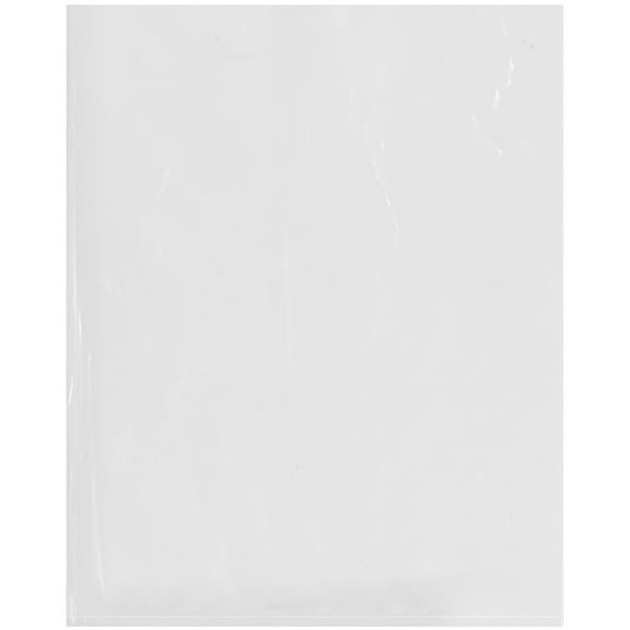 Plymor 12" x 15" (Case of 1,000), 2 Mil Flat Open Clear Plastic Poly Bags