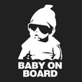 thumbnail image 1 of HungMieh Baby on Board Stickers for Car,Baby Safety Car Signs, Baby on Board Decals for Cars, Funny Carlos from the Hangover Sticker for Mailbox Windows Baby Car (Reflective Silver), 1 of 1
