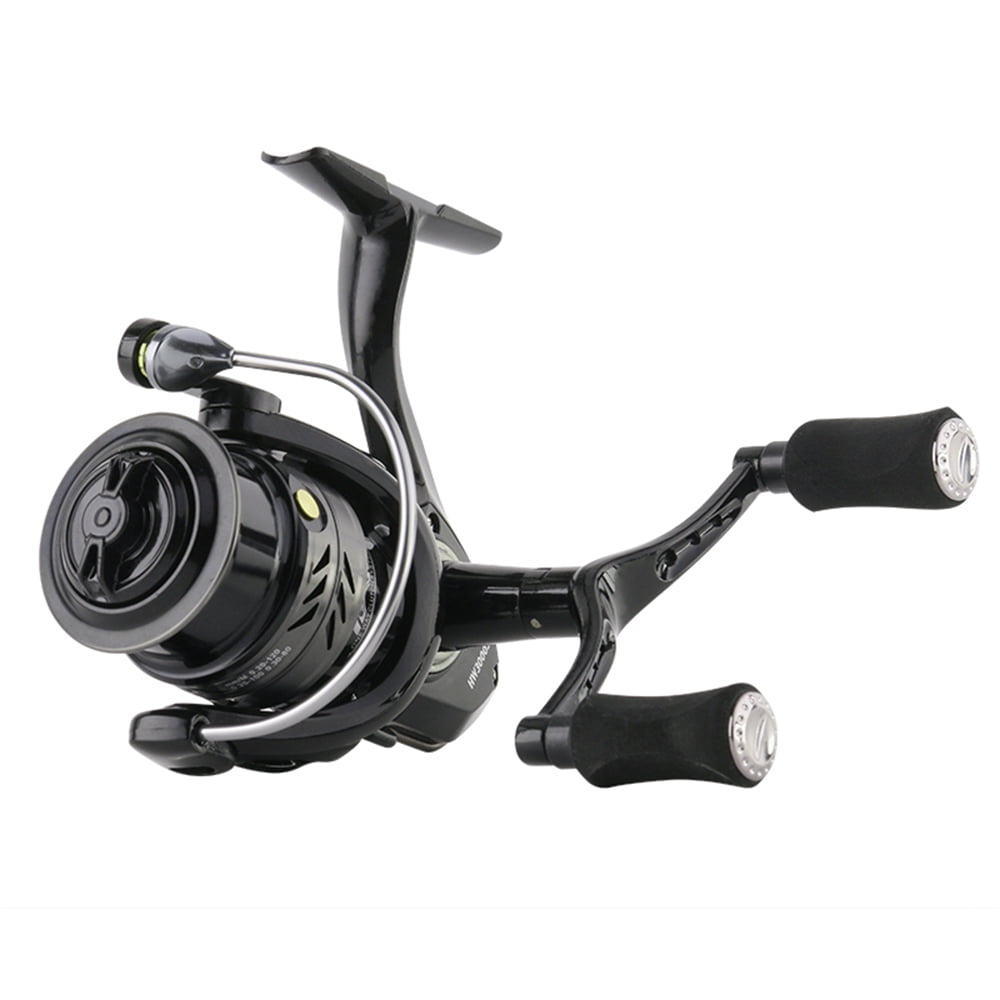 DEUKIO Dual-Handle Spinning Fishing Reel 5+1Bb Metal Line Spool Aluminum Body Ideal For Freshwater Lure Fishing Reel
