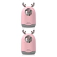 thumbnail image 3 of Monstrate Humidificador de 300ml para dormitorio, luz nocturna regulable, difusor de aire aromático, 2 modos, rociador de niebla fría, Rosa 2Conjunto, 3 of 6
