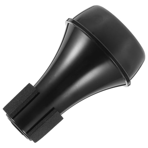 MUSEYA Black Trumpet Muffler for Instrument with ABS Construction