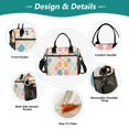 thumbnail image 3 of FORMRS Insulated Lunch Bag for Work School Unisex Large Capacity Cooler with Shoulder Strap, Pink Abstract Pattern, 3 of 6