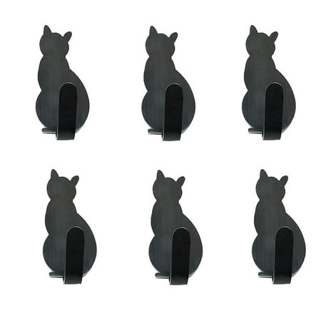 

Daiosportswear Cute Pet Shaped Hooks No Perforated Hooks with Adhesive Hooks for Home Decoration Gray