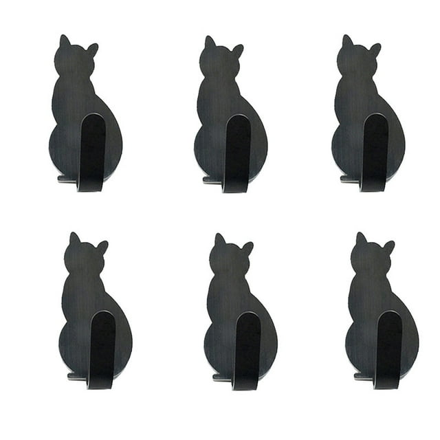 CEHVOM Cute Pet Shaped Hooks, No Perforated Hooks With Adhesive Hooks For Home Decoration Clearance