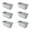 C, variant on Flower Pots,Nursery Pots,6 Pack Gray Durable Flower Plant Vegetable Pot Large Size Balcony Rectangle Pot,Suitable for Indoor Outdoor Patio Balcony Vegetable Flower Plant Nursery Planter Pot