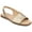 Champagne, variant on Journee Womens Brinsley Croco Texture Sling Back Flat Sandals, Widths Available