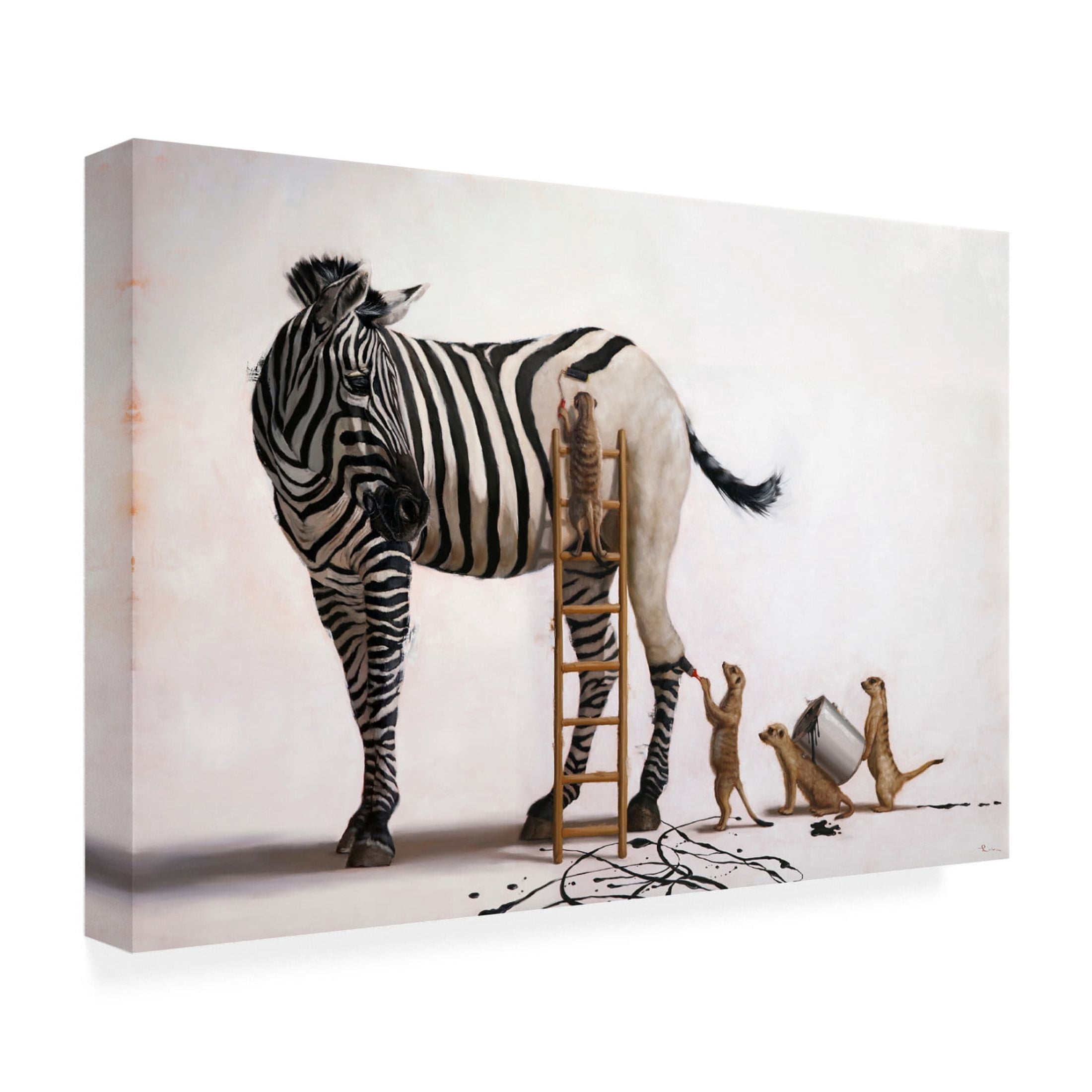 Canvas Wall Art - Lucia Heffernan 'The Paint Job' Wall Art for Living Room, Bedroom, or Office Décor by Trademark Fine Art - 24 x 16 Inches