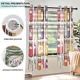 thumbnail image 3 of Yayeee Window Curtains Light Filtering 63"x42" Grommet Panel Pair Home Living Room Decor, Colorful Jam Jars, 3 of 7