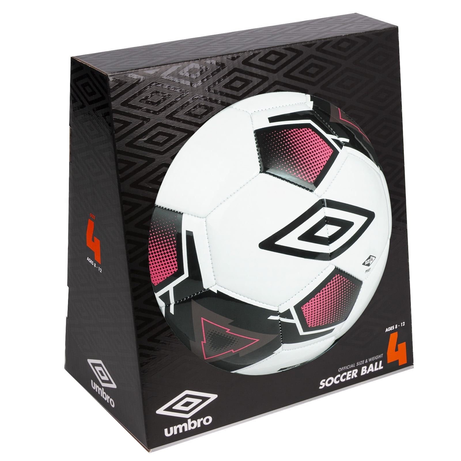 Umbro Pivot Size 4 Youth and Beginner Soccer Ball, Pink