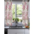 thumbnail image 2 of Light Pink Spring Floral Sheer Curtains 54 Inch Length 2 Panels Set for Living Room/Bedroom, Vintage Summer Botanical Kitchen Curtains Grommet Semi-Sheer Curtains Drapes Window Treatments 42"x54"x2, 2 of 7