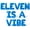 Blue, variant on Letter Balloons - ELEVEN IS A VIBE 16" Inch Alphabet Letters Foil Mylar Balloon 11th Birthday Party Banner (Black)