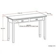 thumbnail image 5 of Allora Wood 46" Transitional Console Sofa Table in Natural Brown, 5 of 5