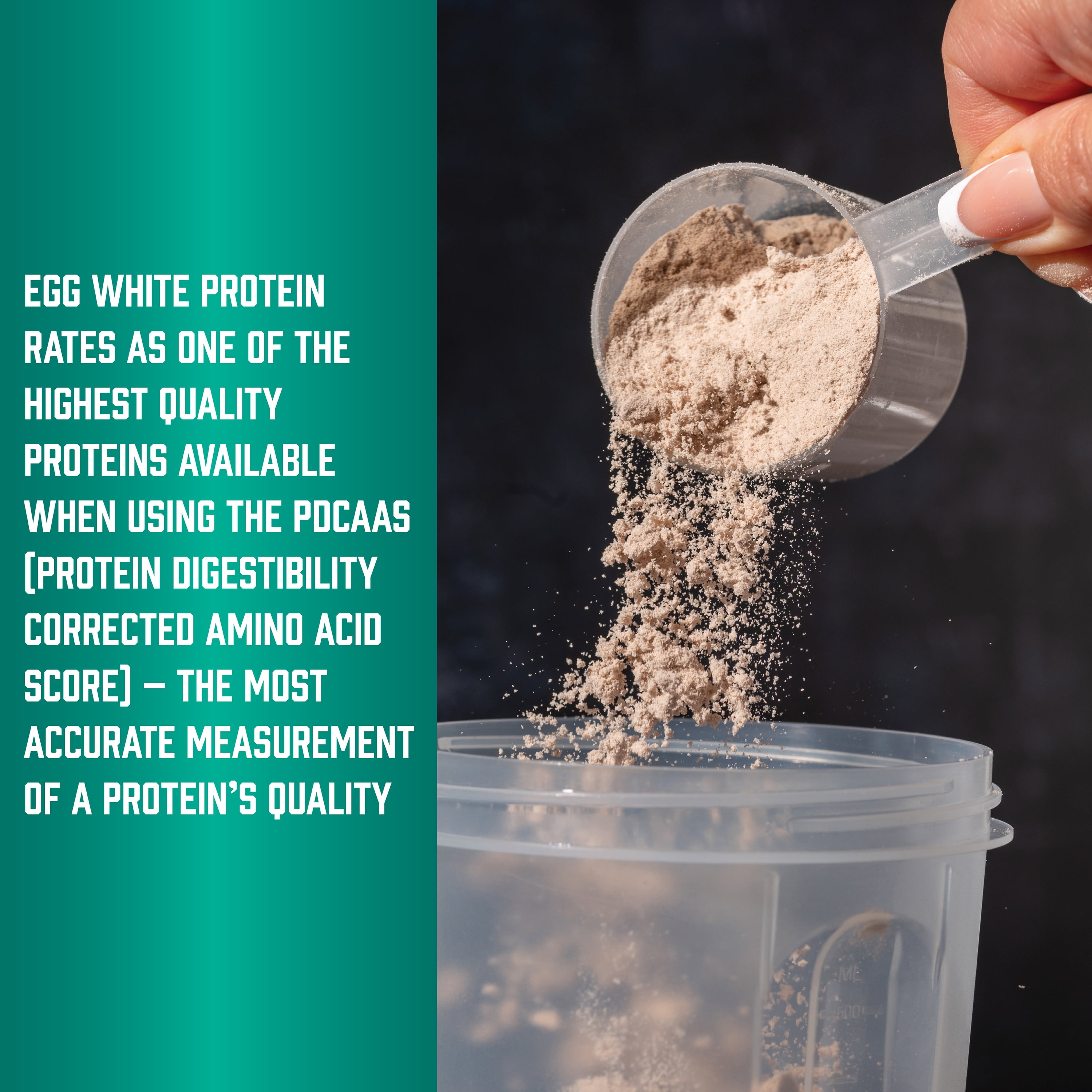 NOW Sports Nutrition, Egg White Protein, 16 g With BCAAs, Unflavored Powder, 1.2-Pound