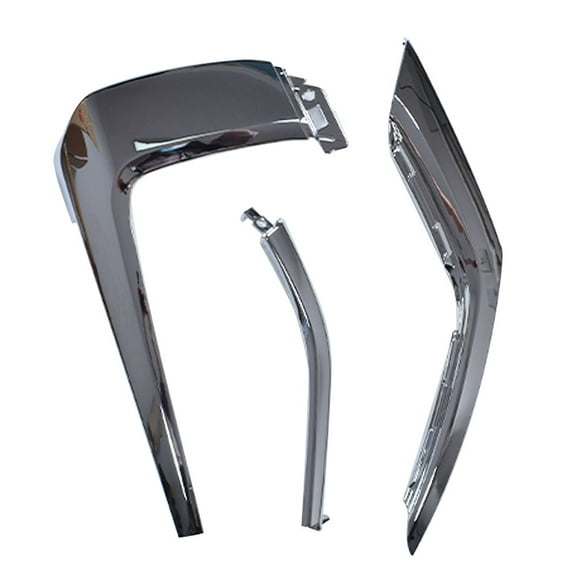 waltyotur 3 Pieces Front Bumper LH RH Side Trim Molding For 2016-2020 Mitsubishi Outlander