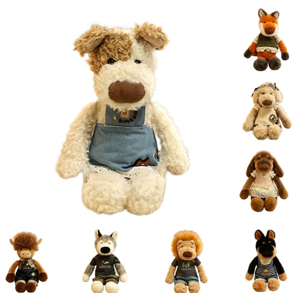 Adorable Plush Dog Stuffed Animal Toy Soft Cuddly Puppy Plushie, Fun Perfect Gift for All Ages